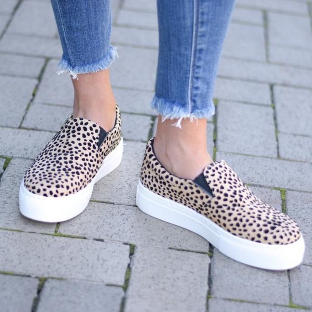 **NEW** leopard slip on sneakers
